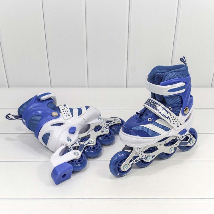 000301-100 Роликовые коньки S (30-33) со светящимися колесами (ассортимент) 1/6