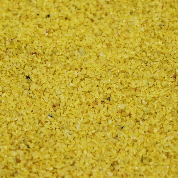 301527080909 Песок цветной лимонный (кварцевая крошка, фракция 0,5-1 мм) вес: 800г объем: 650мл