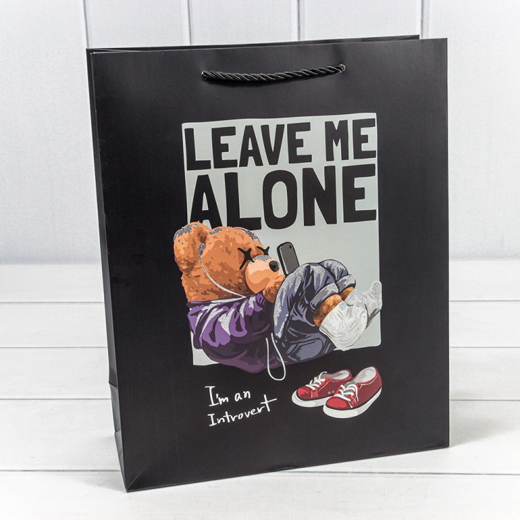 000109C Пакет подарочный с тиснением "Мишки" (микс 109) 26*32*10 210г 1/20 1/240