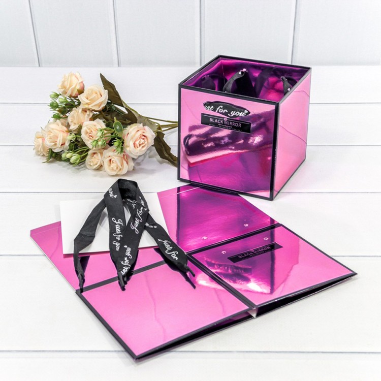 000185P/2 Пакет подарочный сборный Фуксия 12*12*12 240г 1/10 1/240