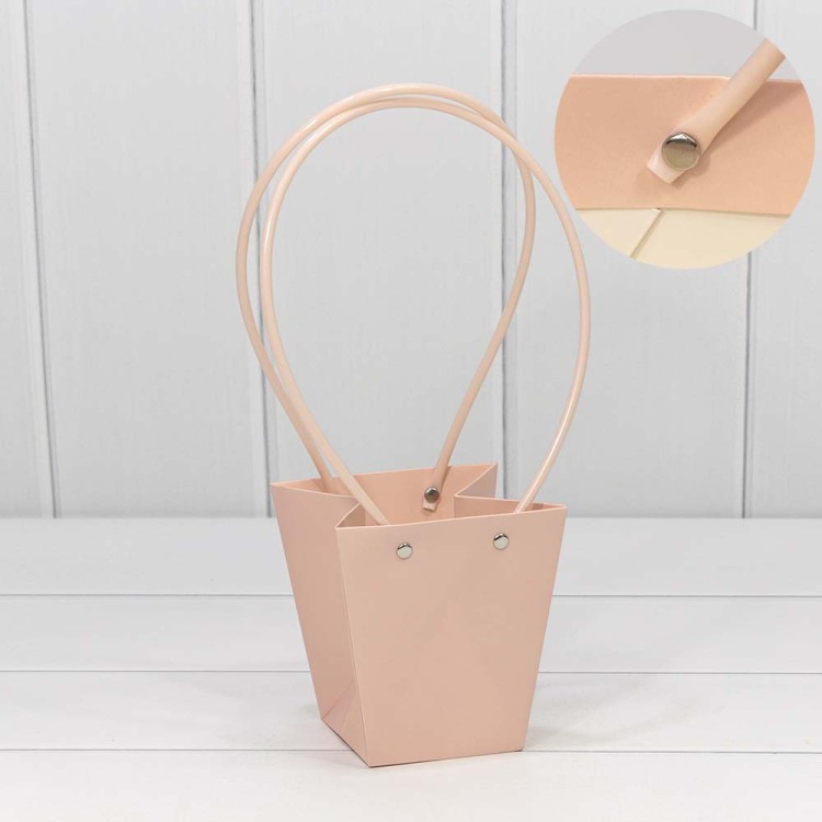 000171H/33 Пакет подарочный "Ваза для цветов" 12,5*12*8 Персиковый 1/10 1/200 000171H/33 Пакет подарочный "Ваза для цветов" 12,5*12*8 Персиковый 1/10 1/200