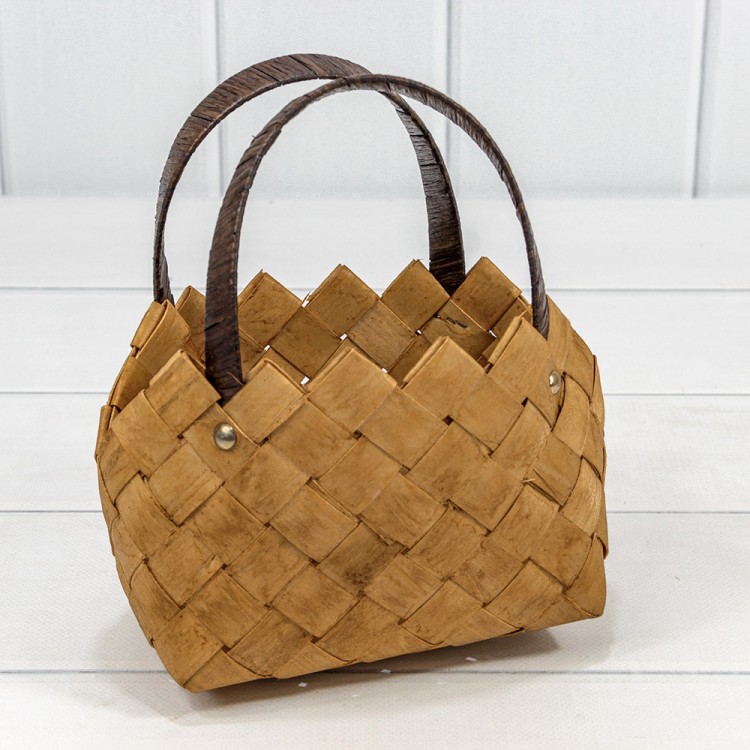 420330/1040 Корзина плетёная 20*10*12 (±5%) из секвойи с ручками Медовый 1/60 420330/1040 Корзина плетёная 20*10*12 (±5%) из секвойи с ручками Медовый 1/60