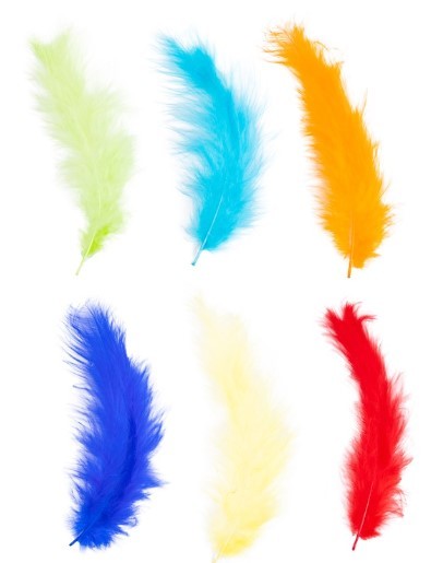 1501-6441 Перья декоратив Радужный Микс 10см 30штG