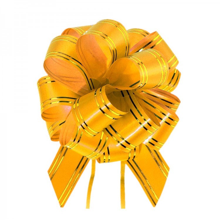 000525-30 Бант-шар 3см с золотой полосой 1/50 1/3000