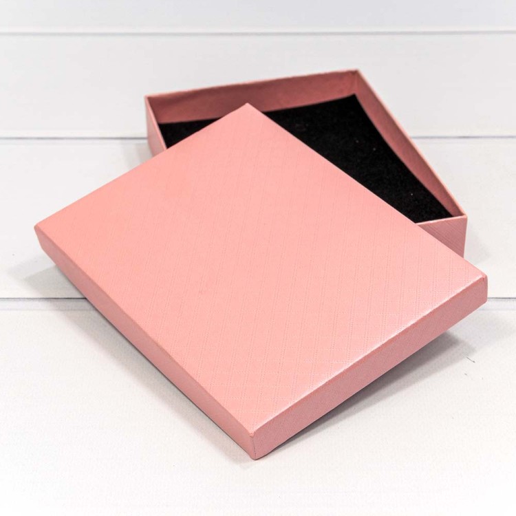 6121216/4 Коробка Прямоугольная 16*12*3,4 "Ромбики" Розовый 1/12 1/120