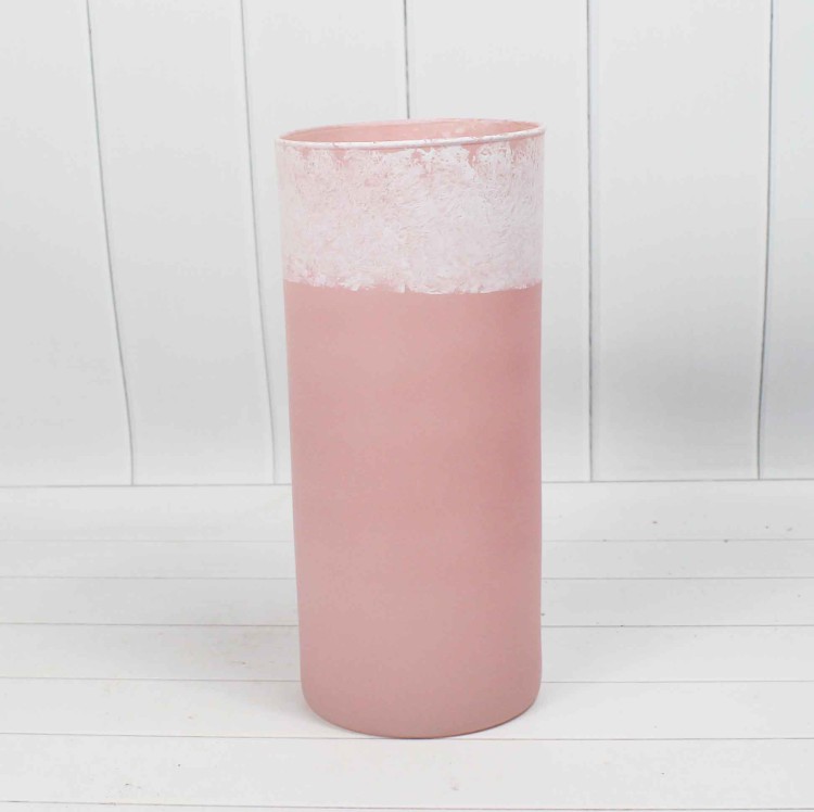 2717652023 БЕЛЛАТРИКС-розовый ТРУБКА-107 ваза средняя Н-250 2л