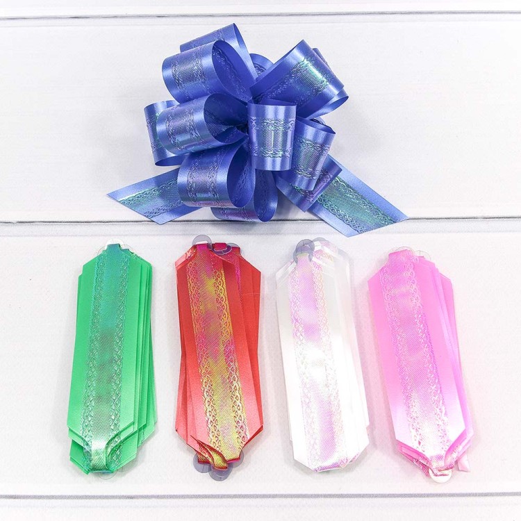 000532-30 Бант-шар с перламутровой лентой (микс) 3 см 1/50 1/3000