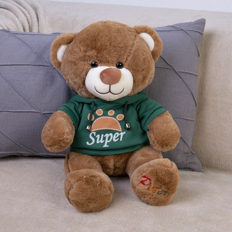 DL204006909GN Мягкая игрушка Медведь размер 40см Зелёный