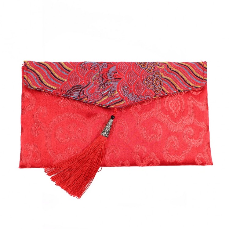 104053 Кошелек 10,5*19 см красный