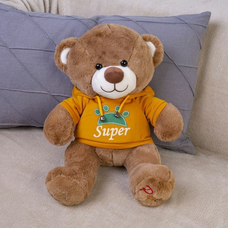 DL204006909Y Мягкая игрушка Медведь размер 40см Жёлтый