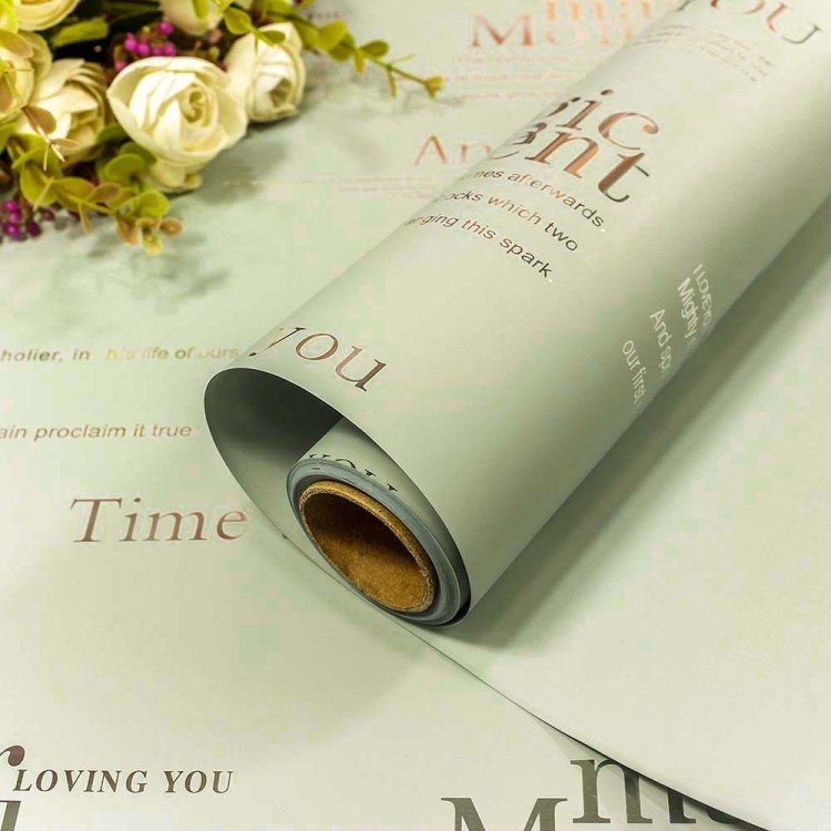 001346/3 Плёнка 0,58*10м матовая с серебряным тиснением 65мкм Серый 1/30