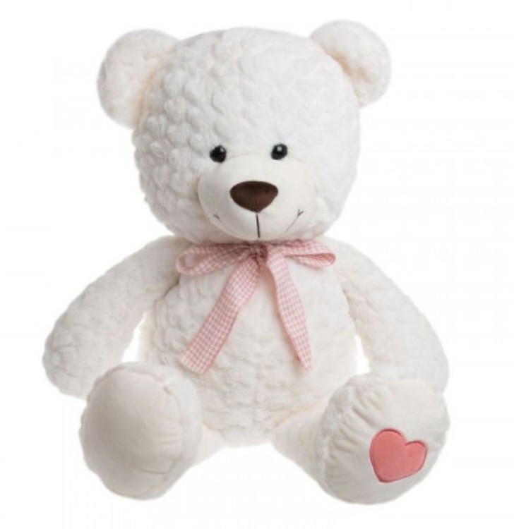 DL105001906B Мягкая игрушка Мишка Белый модель Y01906 размер 50см