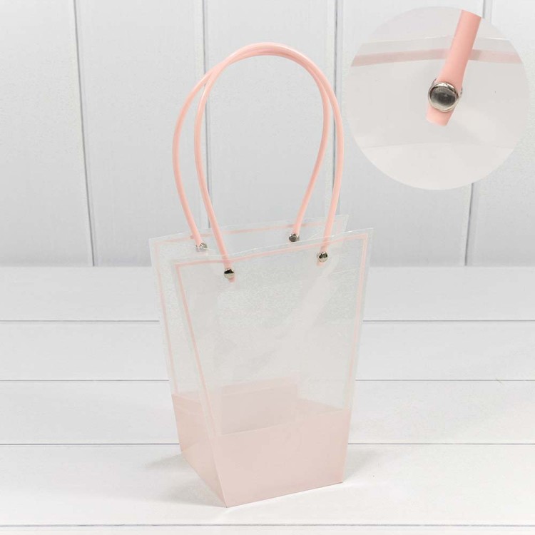 000175E Пакет пластиковый "Ваза для цветов" 20*17*10 Розовый 1/10 1/300 000175E Пакет пластиковый "Ваза для цветов" 20*17*10 Розовый 1/10 1/300