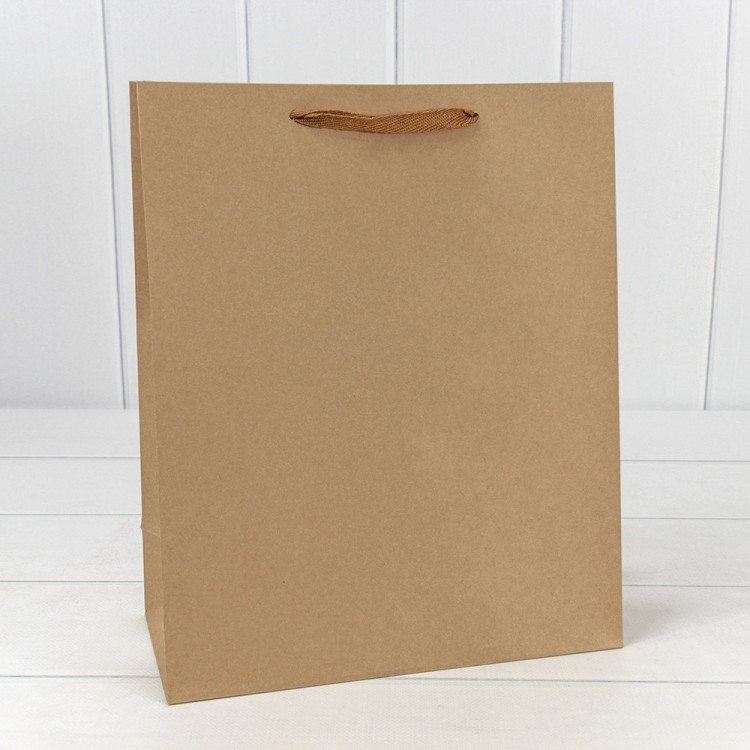 000221C Пакет подарочный Крафт "Люкс" 26*32*12 210г 1/20 1/240