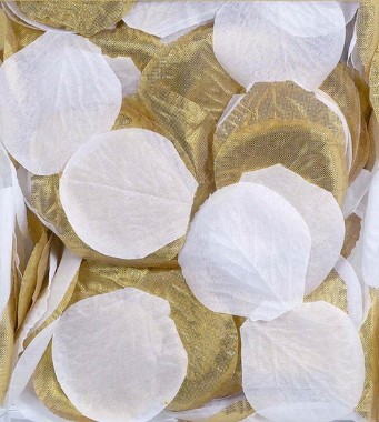 1501-1695 Лепестки Свадебные текстиль золот 300штА