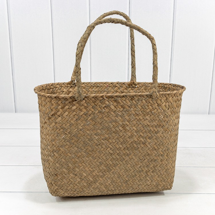 420211/3 Корзина плетёная 33*14*21 (±5%) из камыша с ручками Натуральный 1/60 420211/3 Корзина плетёная 33*14*21 (±5%) из камыша с ручками Натуральный 1/60