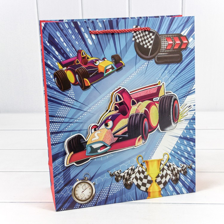 000317C Пакет подарочный с 3D аппликацией "Детский" (микс 317) 26*32*10 210г 1/20 1/240