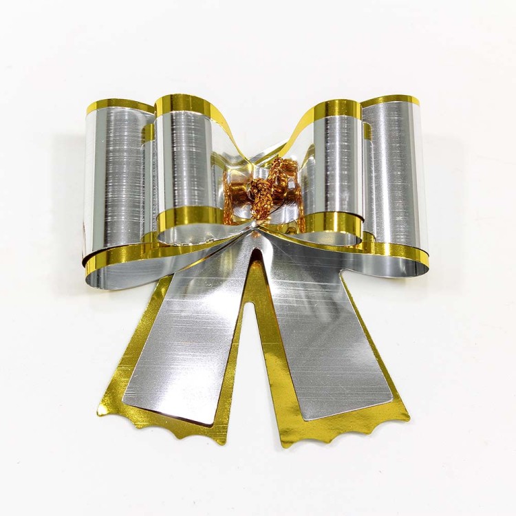 00052132 Бант-бабочка двойной 3,2 см зеркальный 1/200 1/10000