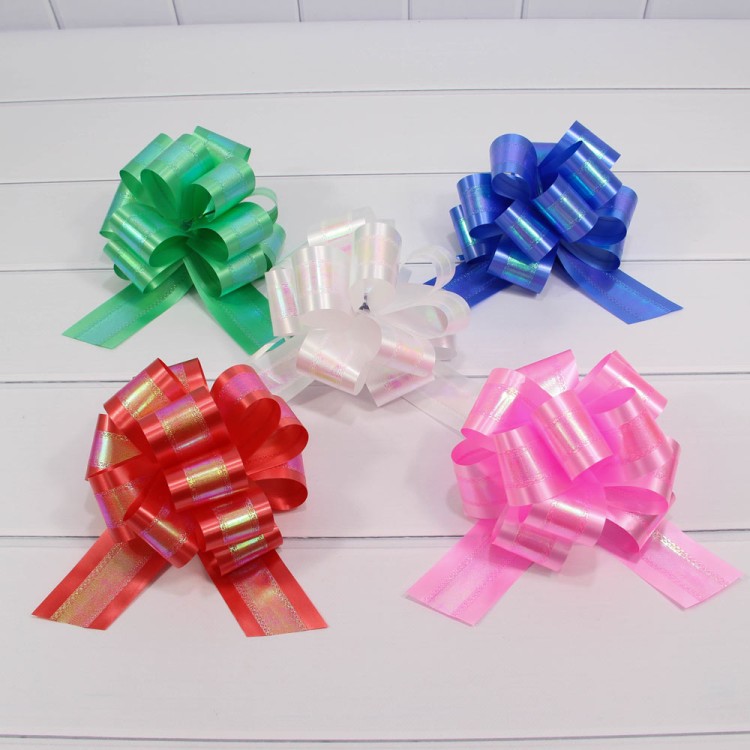 000532-50 Бант-шар 5 см с перламутровой лентой (микс) 1/50 1/1500