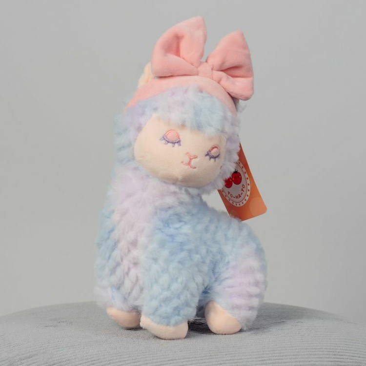 DL602318512LB Мягкая игрушка Альпака размер 23см Голубой