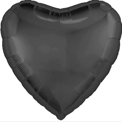 1204-1454 Шар сердце 45см Графит 1204-1454 Шар сердце 45см Графит