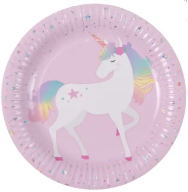 1502-6569 Тарелка Единорог дивный 23см 6шт/G
