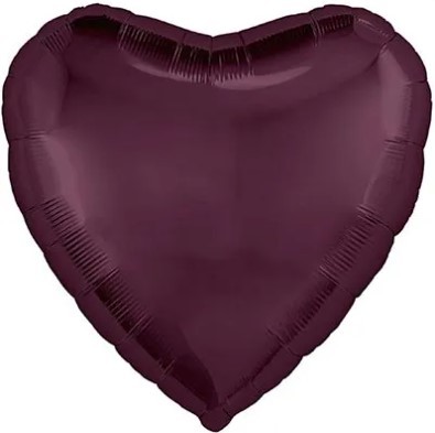 1204-1450 Шар сердце 45см Темная вишня 1204-1450 Шар сердце 45см Темная вишня