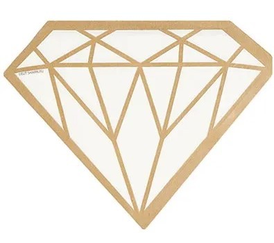 1502-5083 Салфетки фигурные Свадьба Luxe Vanilla 6шт 16см