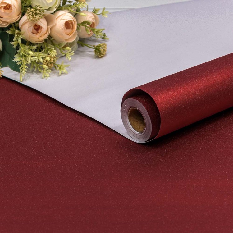 00070811-4 Плёнка 1*10м на бумажной основе "Песок" 75мкм Красный 1/20