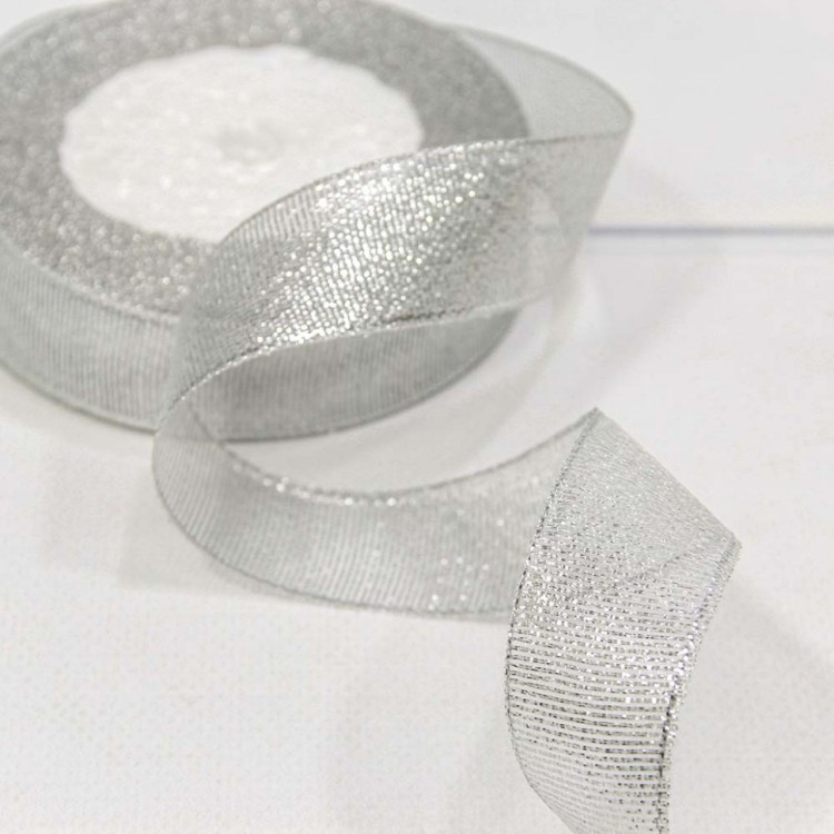 557-25/S Лента Парча с блеском 2,5см*25ярд Серебряный 1/5 1/300 557-25/S Лента Парча с блеском 2,5см*25ярд Серебряный 1/5 1/300