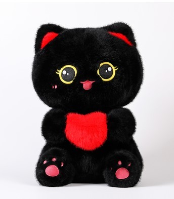 DL702525610BK Мягкая игрушка Кот размер 25см Чёрный DL702525610BK Мягкая игрушка Кот размер 25см Чёрный