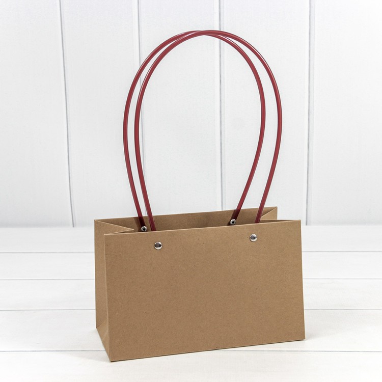 000170EA Пакет подарочный "Ваза для цветов" 22*13,5*10,5 Крафт 1/10 1/120