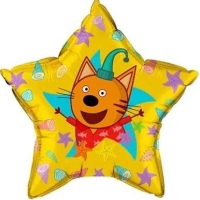 фольгированные шары оформительские, с рисунком: звезды, сердца, круги